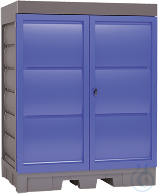 Depot PE grey forklift accessible V=250L, 1560x1080x1980