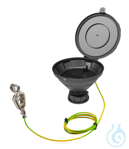 Funnel with lid ''MARCO'', V2.0, S55, el, Type 1, electrostatic conductive
