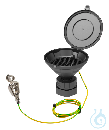Funnel with lid ''MARCO'', V2.0, S65, el, Type 1, electrostatic conductive
