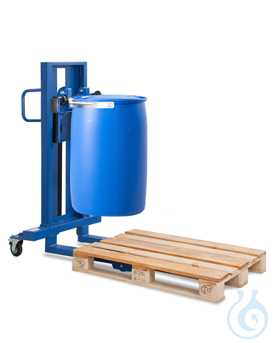 drum lifter made of steel (with clamp), narrow running gear