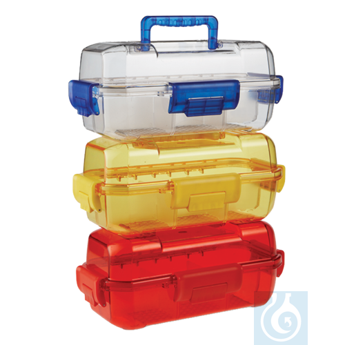 neoChoice Sicherheits-Transportbox aus PC, transparent/blau