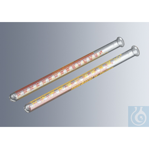 Comparator tubes for haemometers acc. to Sahli