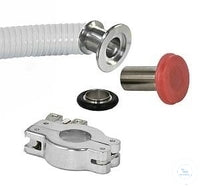 Hose kit with hose adapter, DN10 and DN20 thick-waled rubber red vacuum hose 1,5