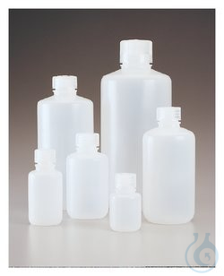 Nalgene™ Narrow-Mouth Economy HDPE Bottles: Bulk Pack, Assembled