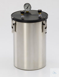 Anaerobic jar ''large'', with manometer/valves, 6 liters