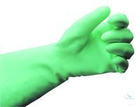 Safety gloves nitrile, size 10, green, pack of 12 pieces