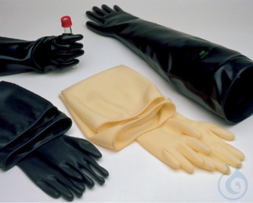 Gloves for glove boxes, neoprene, size 8 Work gloves suitable for most glove