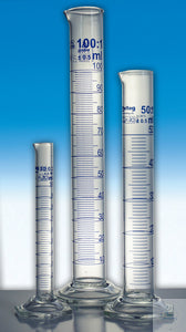 Graduated cylinder 50 ml class B tall form spout