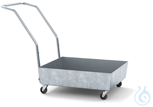 Sump pallet steel galv. mobile V=65L, 1275x635x890
