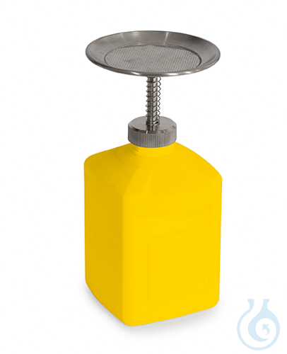 Plunger can PE yellow V=1 L, 120x115x265