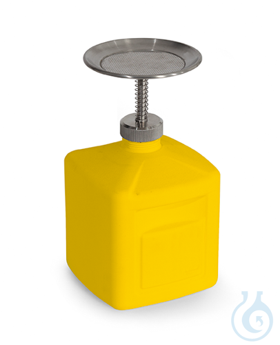 Plunger can PE yellow V=2 L, 145x155x265