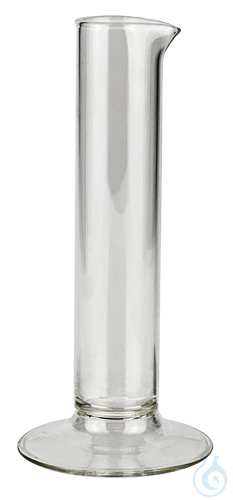 Glass jar with base and spout ca. 110x20 mm