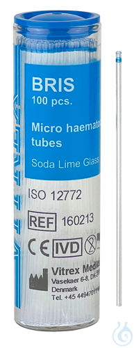 Micro hematocrit capillaries, CE heparinized