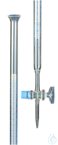 Burettes with Schellbach stripe, borosilicate glass 3.3 straight stopcock with
