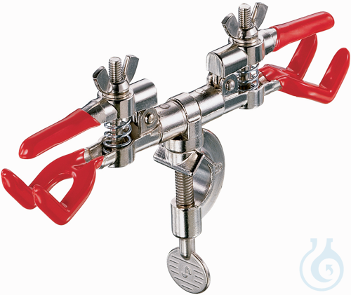 Clamps for two burettes