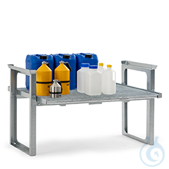 Stapelrek voor kleine containers, 3 keer stapelbaar, 1429x1130x837