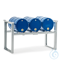 Stacking rack for 3x60-L drum, stackable 3 times, 1429x682x837