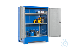 Depot st. p-coated wing door w/ rack small cont. 1400x950x1915