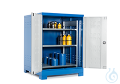 Depot st. p-coated wing door w/ rack small cont. 1400x1410x1855