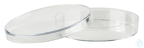 Petri dishes of polystyrene with vents, disposable, with cover 90 mm Ø