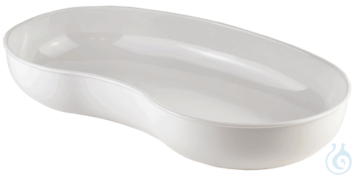 Kidney dishes of polypropylene, white ca. 26 cm