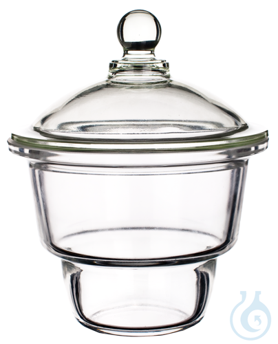 Desiccators, borosilicate glass 3.3 with cover with knob 25 cm