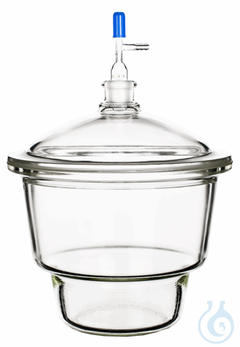 Desiccators, borosilicate glass 3.3 with cover with socket and interchangeable