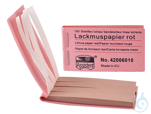 Litmus paper red 1 Heft = 100 Streifen