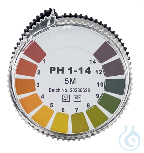 Universal indicator paper in rolls 5 m x 7 mm pH 1- 14