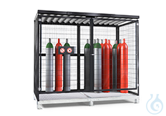 Gas cylinder depot 1 wing door without base 1700x1860x2270