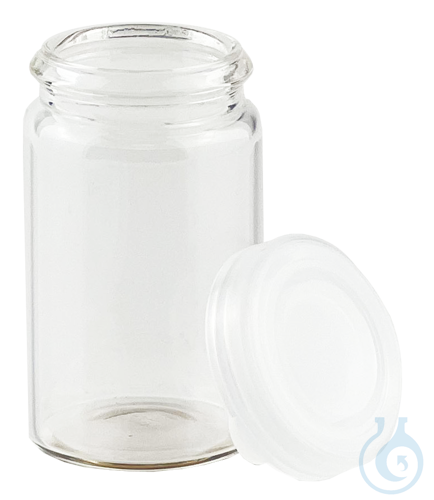 Glass vials, rolled rim, with snap cap minimum order quantity: box of 154 mm Ø
