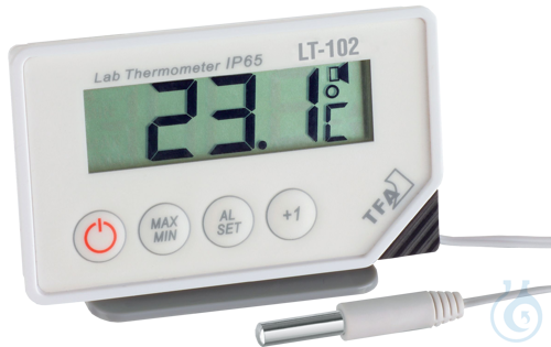 Alarm thermometers, digital, with immersion probe -40 +70 °C