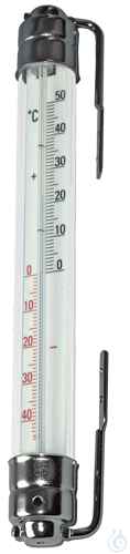 Window thermometer, Vienna type, metal holder ca. 20 cm