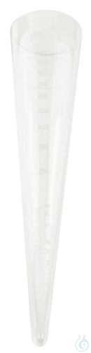 Imhoff sediment cones, borosilicate glass 3.3 graduated 0-1000 ml, without