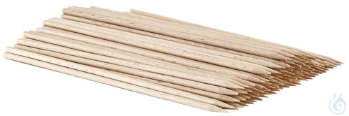 Applicator sticks, beech wood, one end pointed, in bundles of 100 20 cm