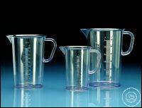Graduated pitchers, SAN, moulded scale, 3000 ml : 50 ml