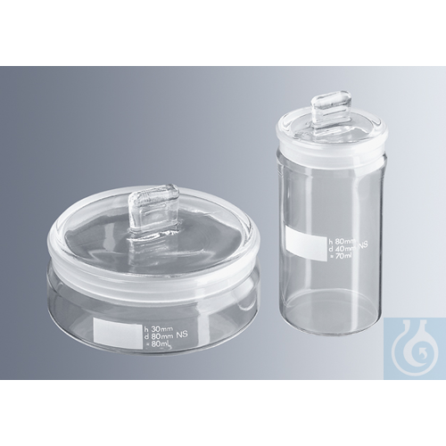 Weighing bottles 30x50 mm Ø, capacity 30 ml