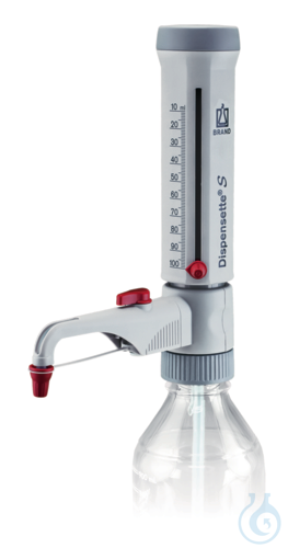 Dispensette® S, Analog, DE-M, 10 -100 ml, with recirculation valve