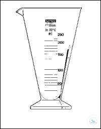 Measuring cylinder 50 ml DIN-B — class B, Witeg, art. 4800050