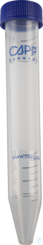 BluCapp centrifuge tubes 15mL, racked, sterile, Case / 20 x 25 pcs.