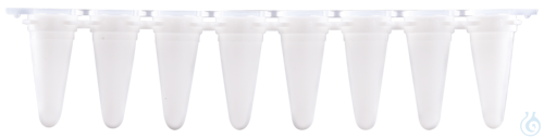 Expell qPCR 8-strip Tube 0.1 mL w/ cap, white, bag, Case / 5 x 10 x 12 pcs.