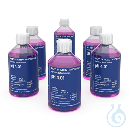 Certified buffer pH 4.01, 6 x 250mL