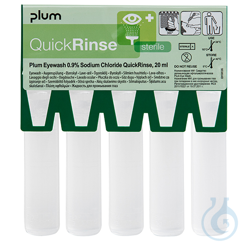 Plum QuickRinse 5160 Eye Wash Ampoules