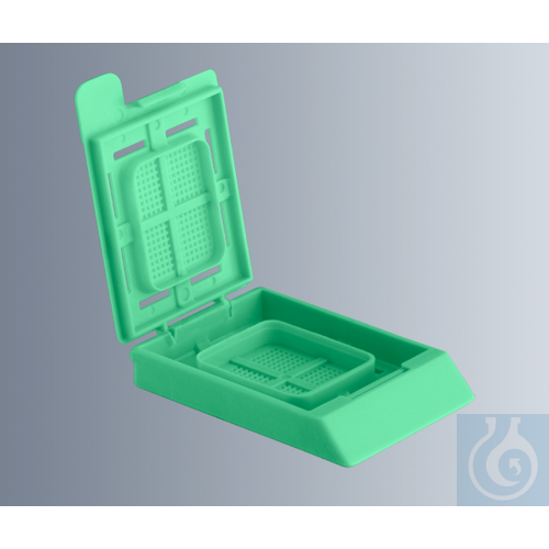 Embedding cassettes BioNet, light green,