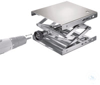 Labjack 200 X 200 mm with Cordless Drill DIN 12897