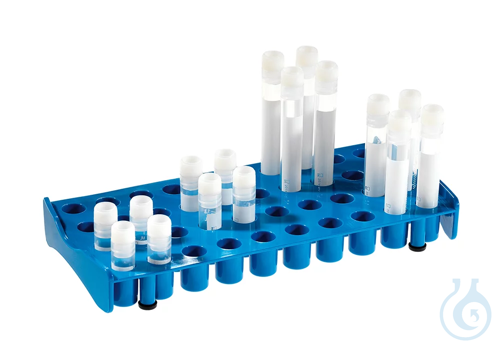 Work Stations for 40 Cryo Tubes, PP, blue