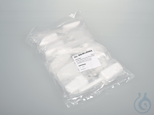 Scoop LaboPlast, single-use, PS, 100ml, with cover