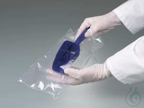 Detectable scoops, blue, PS, sterile, 25 ml
