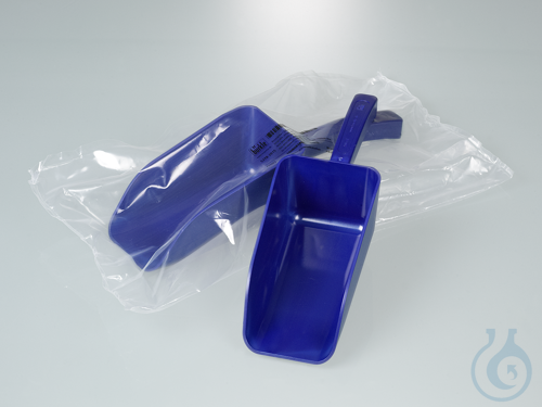 Detectable scoops, blue, PS, sterile, 500 ml