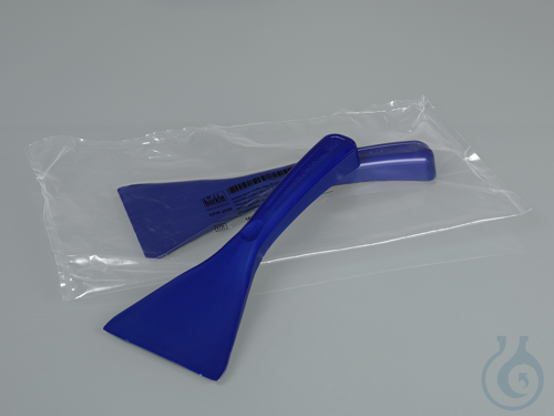 Detectable scrapers, blue, PS, sterile, 80 mm